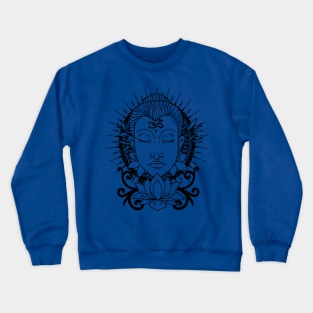 Buddha Lotus Flower Crewneck Sweatshirt